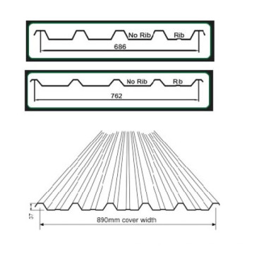 Corrugated Steel Trapezoidal Profile Roof Sheet Roll Forming Machine